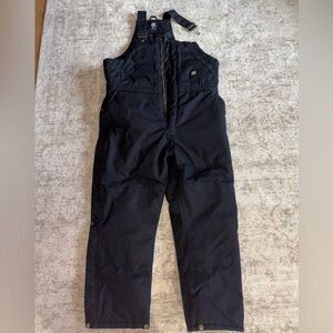 Men's Black Insulated Overalls